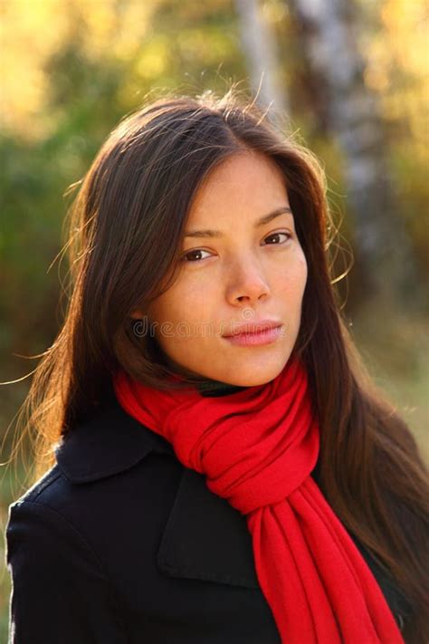 Portrait Outdoors of a Beautiful Young Afro American Woman Smiling at ... 