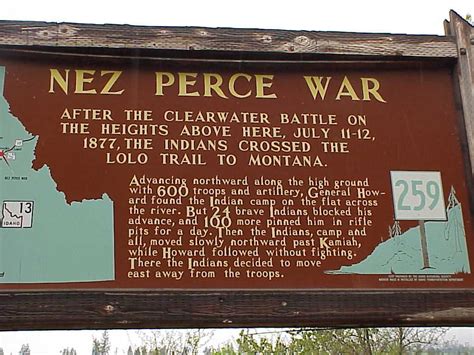 Nez Perce Wars Battle Of The Clearwater Nez Perce National