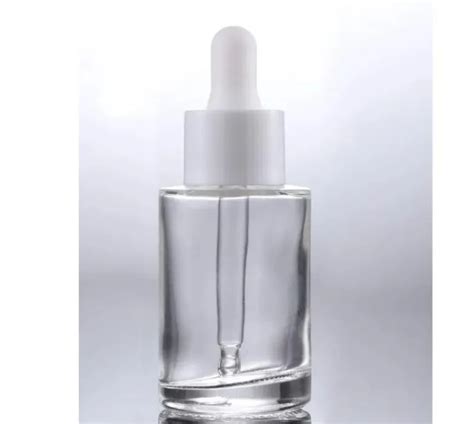 Wholesale Frosted Amber Glass Essential Oil Bottles 30ml Round Serum