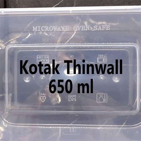 Jual Food Container Kotak Box Makanan Wadah Plastik 650ml Di Seller