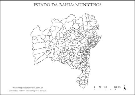 Mapa Da Bahia Mapas Para Colorir