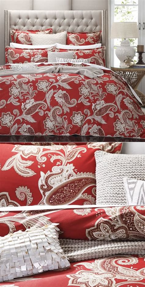 Alexandra Red Quilt Cover Set By Private Collection Cottonbox Pty Ltd