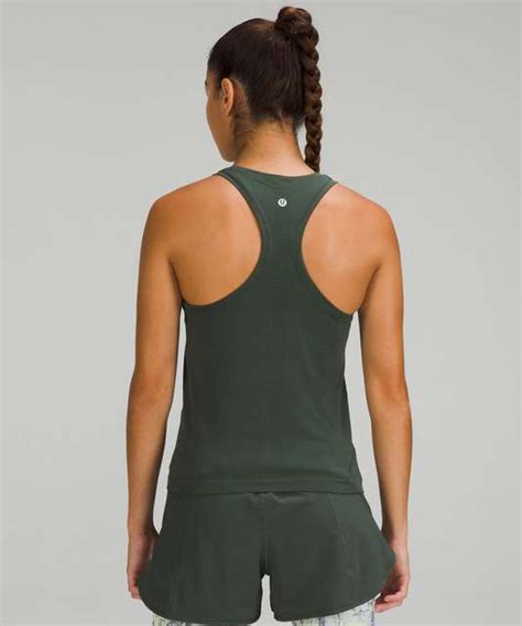 Lululemon Swiftly Tech High Neck Tank Top 2 0 Race Length Poolside