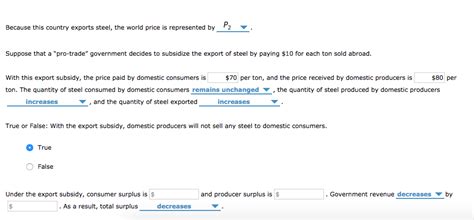 Solved Consider A Small Country That Exports Steel Suppo Chegg