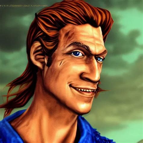 Guybrush Threepwood In Kings Quest Iv Eranas Peace Stable