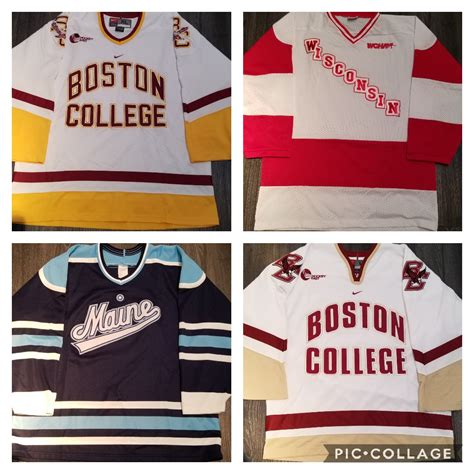 [For Sale] College hockey jerseys. $50 shipping included! : r/hockeyjerseys