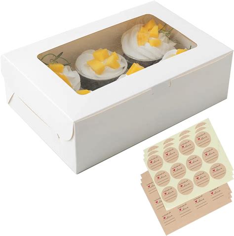 Ruyuerzhi Pack Of Cupcake Box L Chern Cupcake Muffin Box Mit