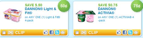 New Dannon Yogurt Coupons