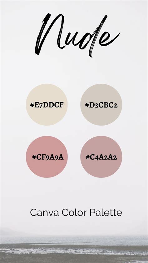 Canva Color Combo Nude Palette With Pink And White Shades