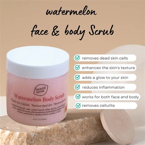 Wholesale Organic Vegan 200ml Whipped Whitening Watermelon Body Scrub Private Label Buy Vegan