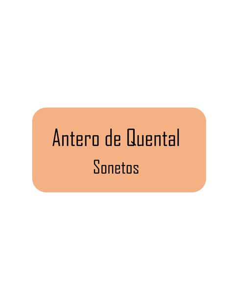 Antero De Quental Resumos Portugues U Porto Studocu