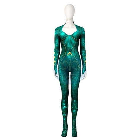 Aquaman 2 Mera Cosplay Costume DC Superheroine Amber Heard Movie ...