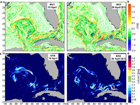 Relative Vorticity Rv Normalized With The Coriolis Frequency F On