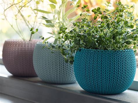 Keter NEW KNIT Style Planters Decor Pots » Petagadget