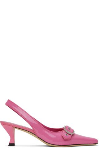 Pink Evita Heels by BY FAR on Sale