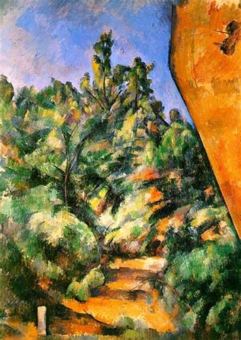 Reprodu Es De Arte Bibemus O Red Rock Por Paul Cezanne