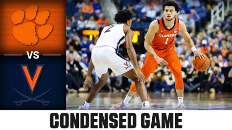 Clemson Vs Virginia Condensed Game 2023 New York Life ACC Mens