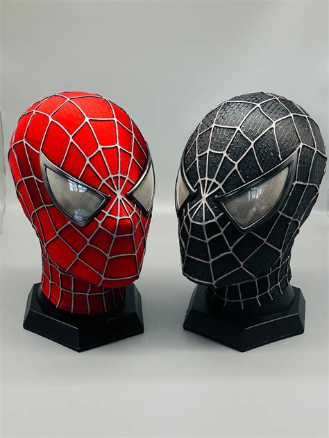 Customized Sam Raimi Spiderman Mask Cosplay Spiderman Mask Adult Mask Wearable Movie Prop Copy