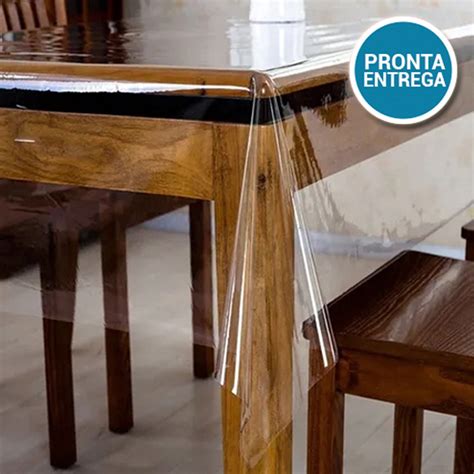 Toalha De Mesa Transparente Protetora Impermeável Em pvc 70x70cm