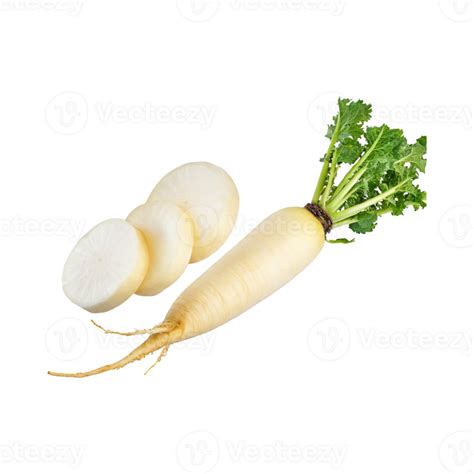 AI Generated Floating Of White Daikon With A Mild Flavor Without