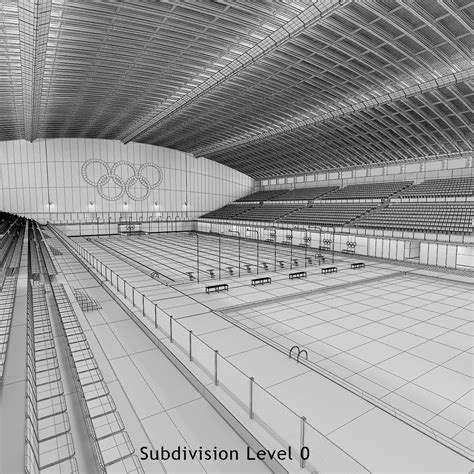 3d olympic sport swimming pool