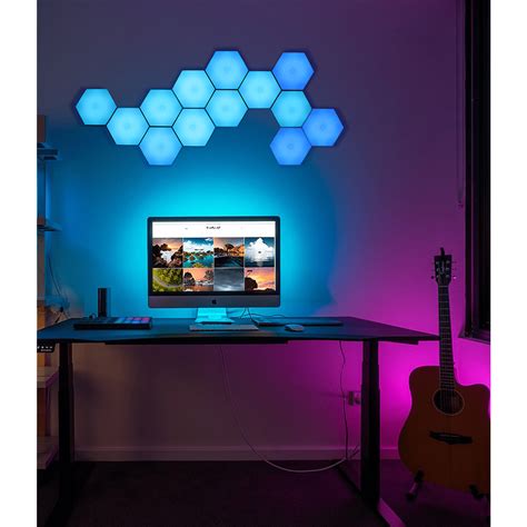 Hexagon Lights With Remote Smart Diy Hexagon Wall Lights Dual Control