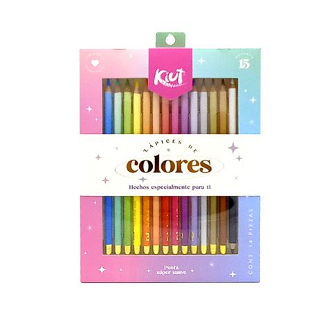 Lápices De Color Kiut 15 Colores Juan Marcet