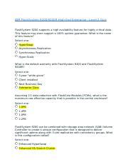 IBM FlashSystem 9200 9200R High End Enterprise Level 2 Quiz Docx