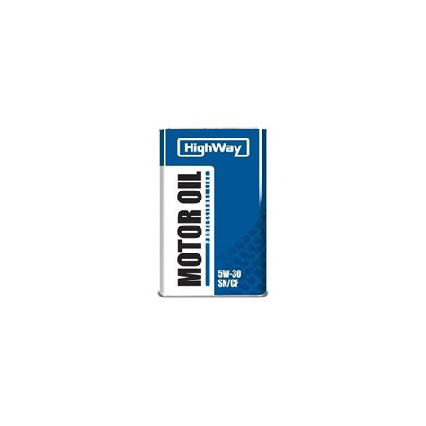 Моторное масло HighWay SN/CF, 5W30, полусинтетическое, 4 л 10036 ...