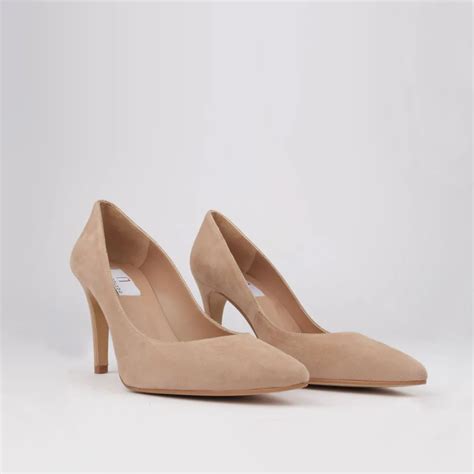 Zapatos stilettos ante nude tacón 9 cm CLARA