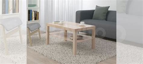 Столик IKEA lack с полочкой, под беленый дуб 90x55 купить в ...