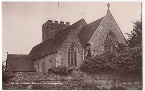 Kent St Nicholas Church Boughton Malherbe PPC Unposted C 1920 S EBay