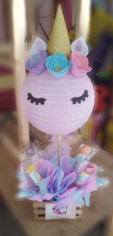 Centro De Mesa Unicornio Unicorn Themed Birthday Party Unicorn