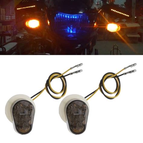 Vattent T Motorcykel Led V Blinkers Light Smoke Flush Mount F R