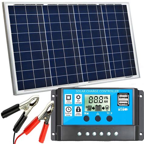 Panel Solarny W V Bateria S Oneczna Regulator