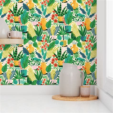 House Plants Wallpaper | Spoonflower