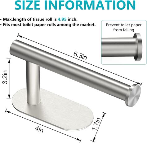 Non Perforated Toilet Paper Holder For Bathrooms And Bathrooms