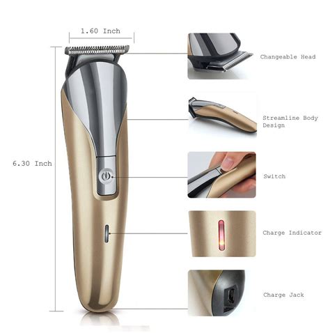 Yunai El Ctrica Cortapelos Hair Trimmer Vello Corporal Groomer