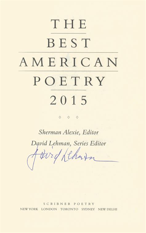 The Best American Poetry 2015 | The Alabama Booksmith