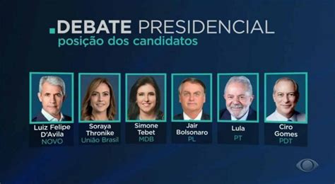 DEBATE PRESIDENCIAL Entenda Como Vai Ocorrer O Primeiro Debate