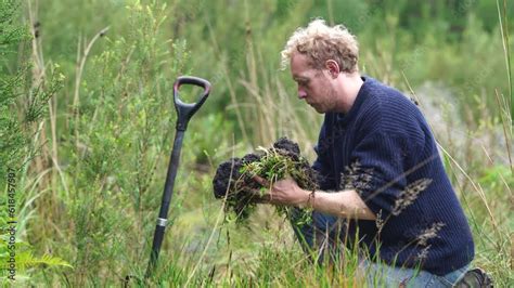 Farmer Check Soil Health On A Sustainable Agriculture Farm Scientist