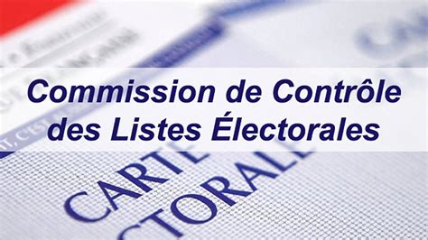 R Union De La Commission De Contr Le Des Listes Lectorales