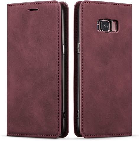 Eyzutak Premium Pu Leather Flip Folio Case For Samsung Galaxy S8 Protective Case