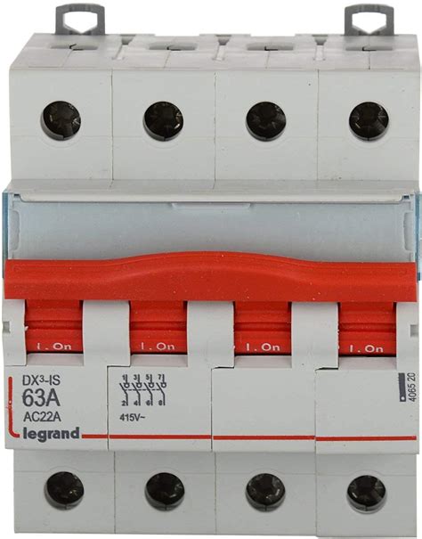 Legrand DX 3 63 4 Pole MCB Isolator 406520 Pack Of 4 Amazon In