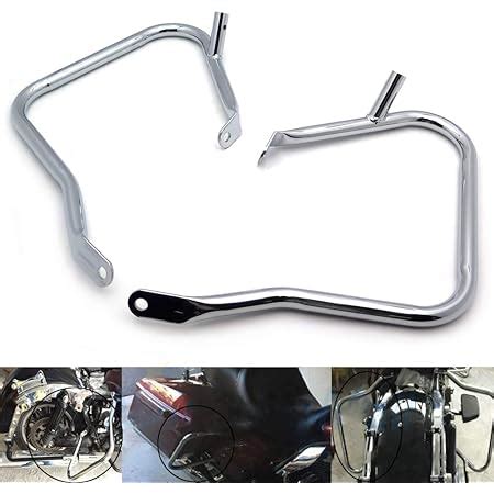 Us Tghd Sg Cd Chrome Rear Saddlebag Guard Crash Bar Compatible With