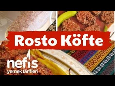 Rosto Köfte tarifi YouTube