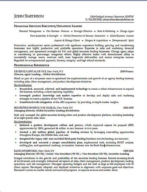 Finance Executive Resume Templates