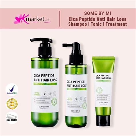 Jual Somebymi Cica Peptide Anti Hair Loss Derma Scalp Shampoo 285ml Tonic 150ml Treatment 50ml