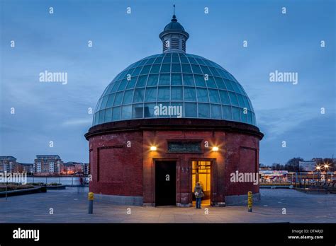 The Entrance To The Greenwich Foot Tunnel, Greenwich, London, England ...