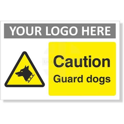 Caution Guard Dogs Sign